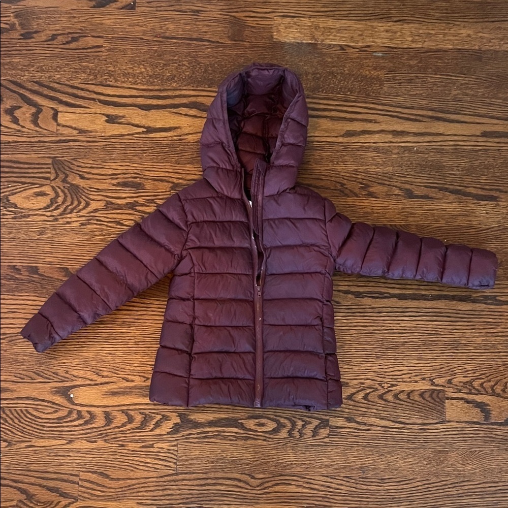 Good🎉condition:  Girls Winter Puffer Jacket - Maroon size 6